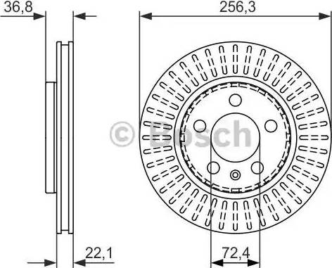 BOSCH 0 986 479 871 - Тормозной диск avtokuzovplus.com.ua