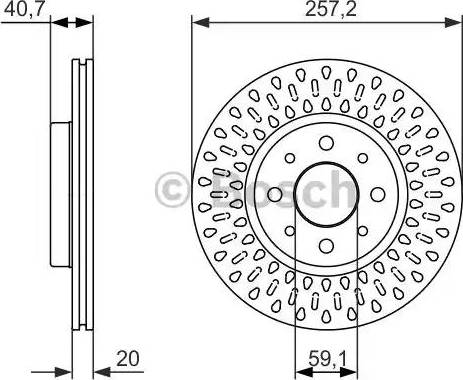 BOSCH 0 986 479 875 - Тормозной диск avtokuzovplus.com.ua