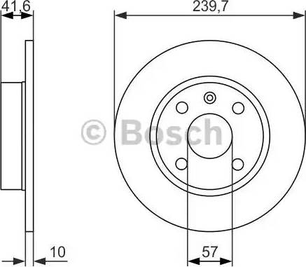 BOSCH 0 986 479 903 - Гальмівний диск autocars.com.ua