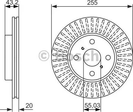 BOSCH 0 986 479 927 - Тормозной диск avtokuzovplus.com.ua