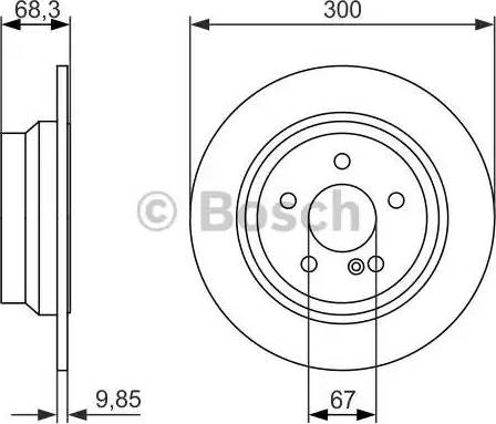 BOSCH 0 986 479 931 - Гальмівний диск autocars.com.ua