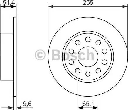 BOSCH 0 986 479 941 - Гальмівний диск autocars.com.ua