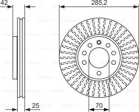 BOSCH 0 986 479 946 - Гальмівний диск autocars.com.ua