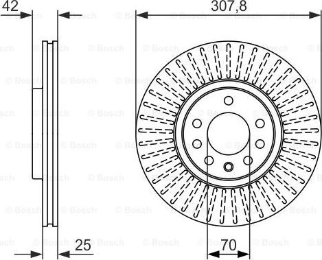 BOSCH 0 986 479 947 - Тормозной диск avtokuzovplus.com.ua