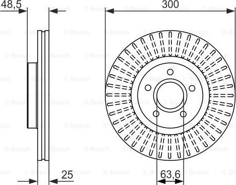 BOSCH 0 986 479 956 - Тормозной диск autodnr.net