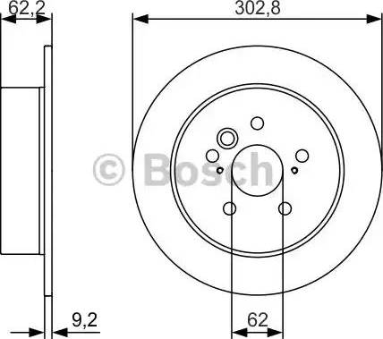 BOSCH 0 986 479 978 - Гальмівний диск autocars.com.ua