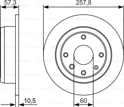 BOSCH 0 986 479 985 - Тормозной диск autodnr.net