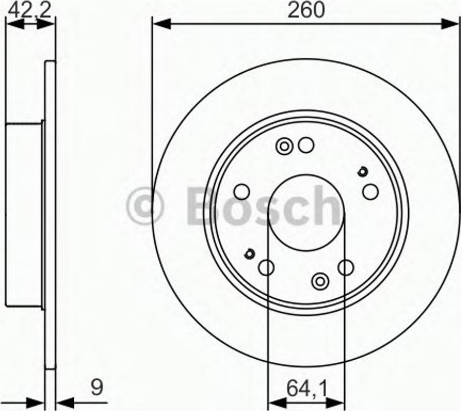 BOSCH 0 986 479 990 - Тормозной диск autodnr.net