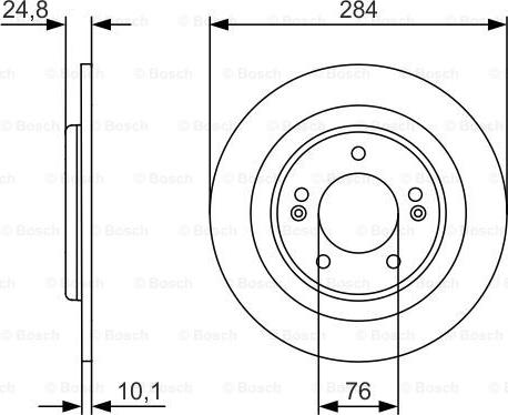 BOSCH 0 986 479 A13 - Гальмівний диск autocars.com.ua