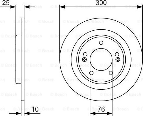 BOSCH 0 986 479 A14 - Тормозной диск avtokuzovplus.com.ua