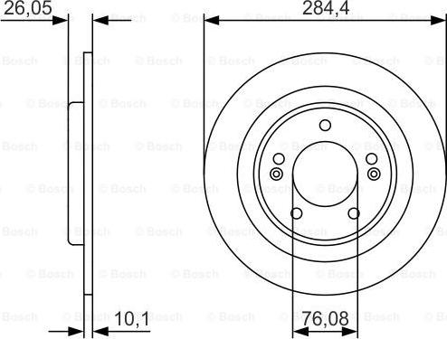 BOSCH 0 986 479 A15 - Гальмівний диск autocars.com.ua