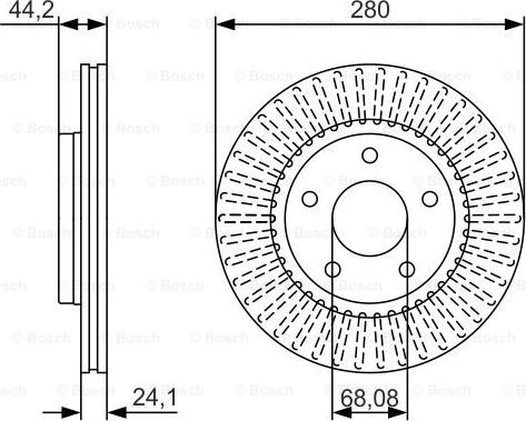 BOSCH 0 986 479 A19 - Гальмівний диск autocars.com.ua