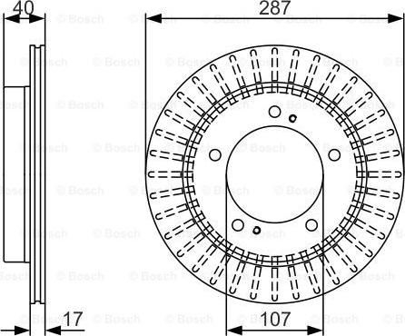 BOSCH 0 986 479 A32 - Тормозной диск avtokuzovplus.com.ua