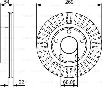 BOSCH 0 986 479 A42 - Гальмівний диск autocars.com.ua