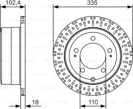 BOSCH 0 986 479 A61 - Гальмівний диск autocars.com.ua