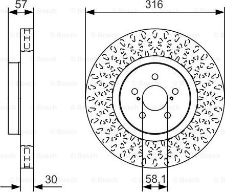 BOSCH 0 986 479 A81 - Гальмівний диск autocars.com.ua