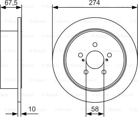 BOSCH 0 986 479 A82 - Тормозной диск autodnr.net