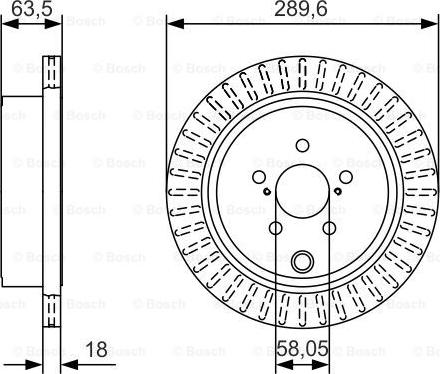 BOSCH 0 986 479 A83 - Гальмівний диск autocars.com.ua