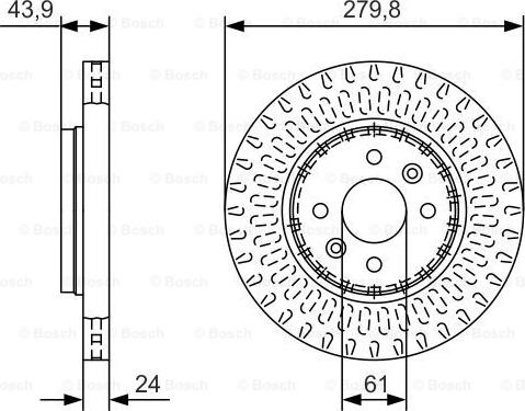 BOSCH 0 986 479 A85 - Гальмівний диск autocars.com.ua