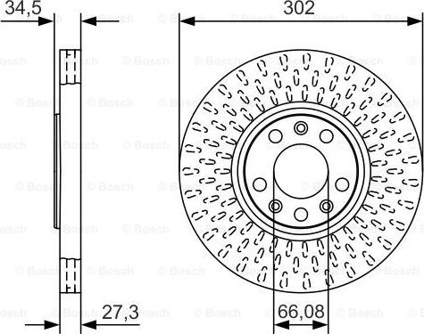 BOSCH 0 986 479 A88 - Тормозной диск avtokuzovplus.com.ua