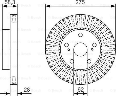 BOSCH 0 986 479 A97 - Тормозной диск autodnr.net