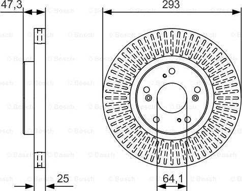 BOSCH 0 986 479 B02 - Гальмівний диск autocars.com.ua