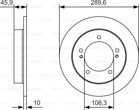 BOSCH 0 986 479 B09 - Гальмівний диск autocars.com.ua