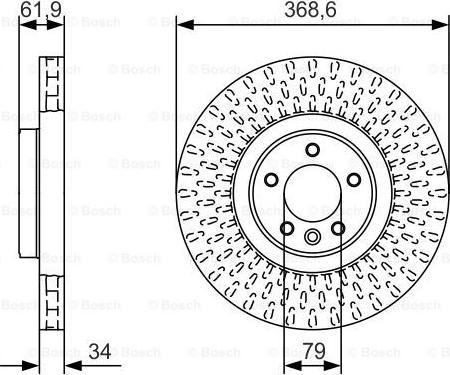 BOSCH 0 986 479 B18 - Гальмівний диск autocars.com.ua