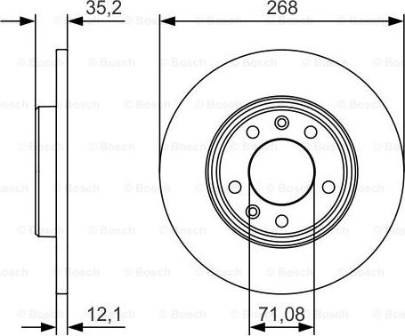 BOSCH 0 986 479 C24 - Гальмівний диск autocars.com.ua