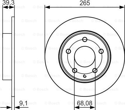 BOSCH 0 986 479 C26 - Гальмівний диск autocars.com.ua