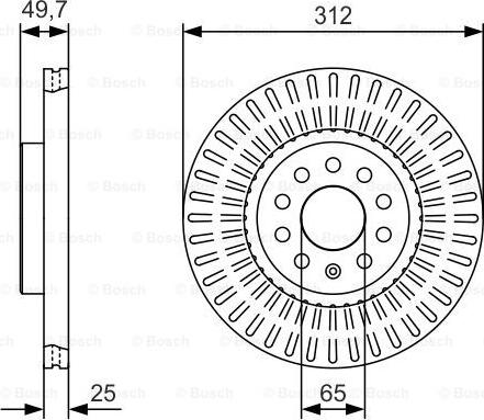 BOSCH 0 986 479 C29 - Тормозной диск autodnr.net