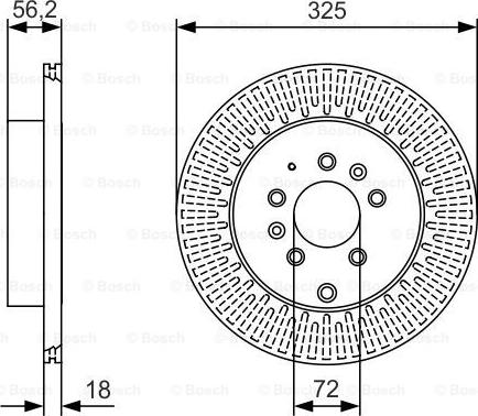 BOSCH 0 986 479 C30 - Тормозной диск avtokuzovplus.com.ua