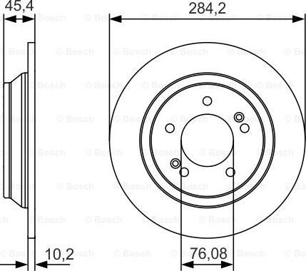 BOSCH 0 986 479 C39 - Тормозной диск avtokuzovplus.com.ua