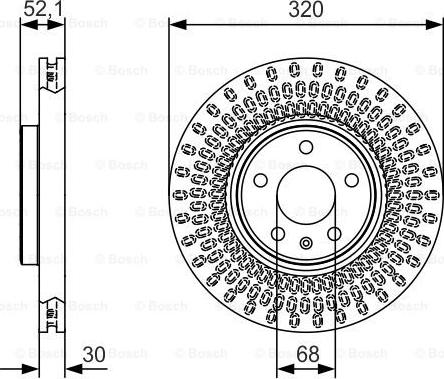 BOSCH 0 986 479 C49 - Гальмівний диск autocars.com.ua