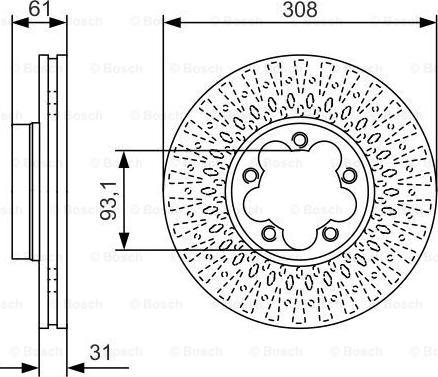 BOSCH 0 986 479 C99 - Тормозной диск avtokuzovplus.com.ua