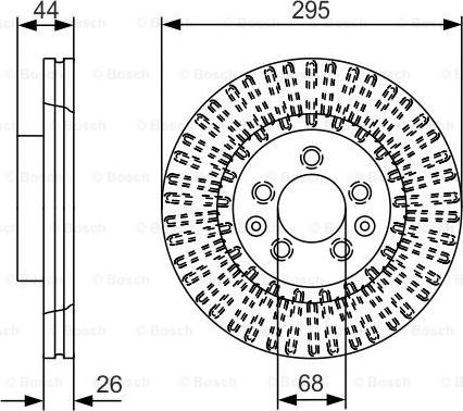 BOSCH 0 986 479 D16 - Тормозной диск avtokuzovplus.com.ua