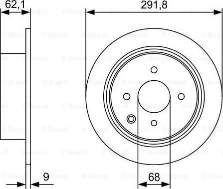 BOSCH 0 986 479 D18 - Гальмівний диск autocars.com.ua