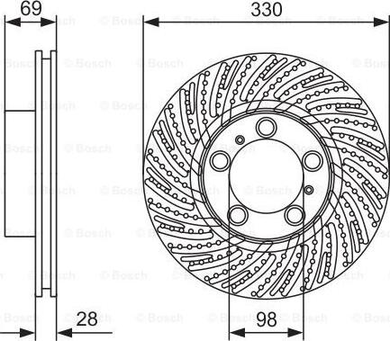 BOSCH 0 986 479 D24 - Гальмівний диск autocars.com.ua