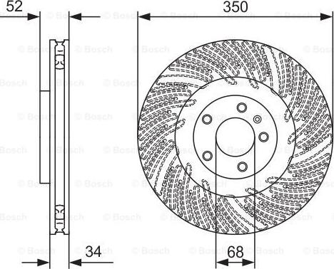 BOSCH 0 986 479 D28 - Тормозной диск avtokuzovplus.com.ua