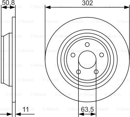 BOSCH 0 986 479 D37 - Тормозной диск avtokuzovplus.com.ua