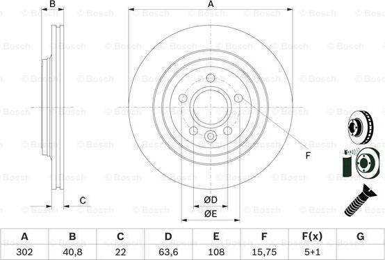 BOSCH 0 986 479 E85 - Гальмівний диск autocars.com.ua