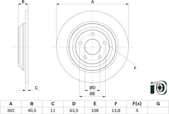 BOSCH 0 986 479 F79 - Гальмівний диск autocars.com.ua