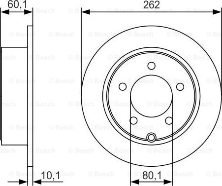 BOSCH 0 986 479 R05 - Тормозной диск avtokuzovplus.com.ua