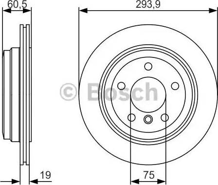 BOSCH 0 986 479 R34 - Тормозной диск avtokuzovplus.com.ua