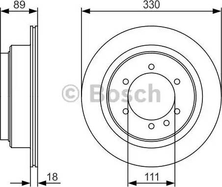 BOSCH 0 986 479 R39 - Тормозной диск avtokuzovplus.com.ua