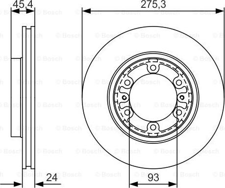 BOSCH 0 986 479 R40 - Гальмівний диск autocars.com.ua