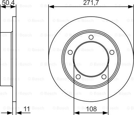 BOSCH 0 986 479 R73 - Тормозной диск avtokuzovplus.com.ua