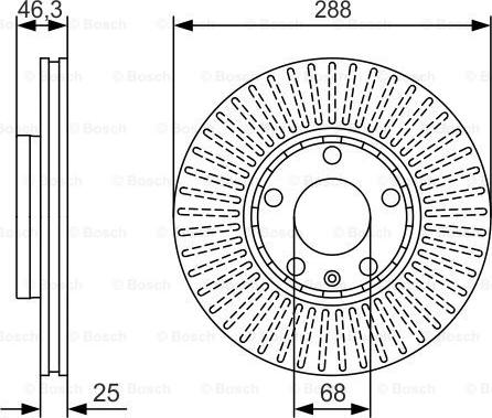 BOSCH 0 986 479 R82 - Гальмівний диск autocars.com.ua