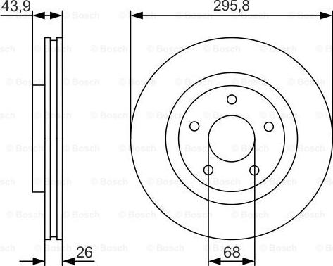 BOSCH 0 986 479 R89 - Гальмівний диск autocars.com.ua