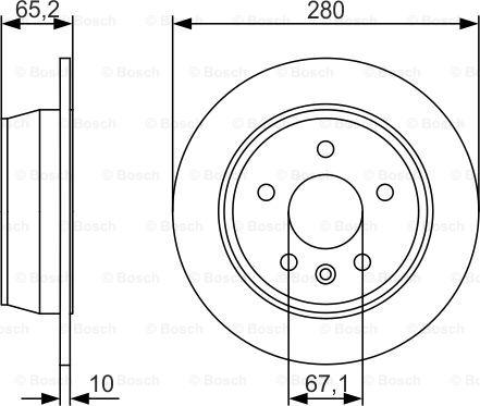 BOSCH 0 986 479 S02 - Тормозной диск avtokuzovplus.com.ua